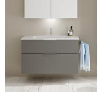 Burgbad Eqio mobile con lavabo in composto minerale, 2 scomparti estraibili, SHCB102F6584C0001G0146, Eqio [Mobili da Bagno > Mobili con Lavabo Integrato]