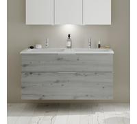 Burgbad Eqio mobile con lavabo in composto minerale integrato, 2 scomparti estraibili, SHCD122F6015C0001G0146, Eqio [Mobili da Bagno > Mobili con Doppio Lavabo]