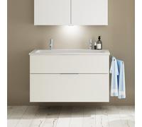 Burgbad Eqio mobile con lavabo in composto minerale integrato, 2 scomparti estraibili, SHCS102F6582C0001G0146, Eqio [Mobili da Bagno > Mobili con Doppio Lavabo]