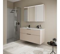 Burgbad Eqio mobile con lavabo slim in ceramica integrato, SHCQ122LF6583C0001G0200, Eqio [Mobili da Bagno > Set Mobili da Bagno]