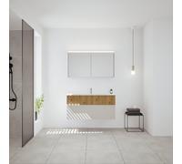 Burgbad Fiumo 2.0 mobile con lavabo, con armadietto a specchio, SHGX122F6923FOT57C0001G0223, Fiumo 2.0 [Mobili da Bagno > Set Mobili da Bagno]