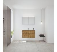 Burgbad Fiumo 2.0 mobile con lavabo, con armadietto a specchio, SHGY102F6928FOT57C0001G0146, Fiumo 2.0 [Mobili da Bagno > Set Mobili da Bagno]