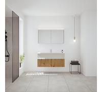 Burgbad Fiumo 2.0 mobile con lavabo, con armadietto a specchio, SHGY122F6928FOT2C0001G0223, Fiumo 2.0 [Mobili da Bagno > Set Mobili da Bagno]