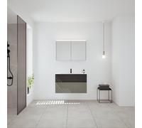 Burgbad Fiumo 2.0 mobile con lavabo integrato, con armadietto a specchio, SHGY102F6926FOT56C0001G0200, Fiumo 2.0 [Mobili da Bagno > Set Mobili da Bagno]