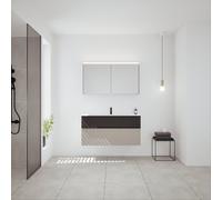 Burgbad Fiumo 2.0 mobile con lavabo integrato, con armadietto a specchio, SHGY122F6924FOT56C0001G0200, Fiumo 2.0 [Mobili da Bagno > Set Mobili da Bagno]