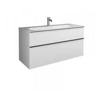 burgbad Fiumo, lavabo en fonte minérale avec meuble sous-lavabo, avec façade plissée largeur 1220mm, SFXN122F3959G0146, SFXN122F3959G0146, Colorazione: Rovere Decor Cashmere / Rovere Decor Cashmere De
