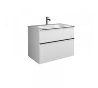 burgbad Fiumo, lavabo en fonte minérale avec meuble sous-lavabo, avec façade plissée largeur 820mm, SFXN082F3957G0146, SFXN082F3957G0146, Colorazione: Blu ghiaccio soft matt / blu ghiaccio soft matt, 