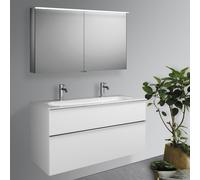 Burgbad Fiumo mobile con doppio lavabo, con armadietto a specchio, SFXW122F3956C0001G0146, Fiumo [Mobili da Bagno > Set Mobili da Bagno]