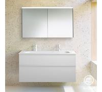 Burgbad Fiumo mobile con doppio lavabo, con armadietto a specchio, SFXW122F3956C0001G0223, Fiumo [Mobili da Bagno > Set Mobili da Bagno]