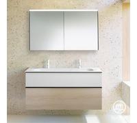 Burgbad Fiumo mobile con doppio lavabo, con armadietto a specchio, SFXW122F3959FOT2C0001G0200, Fiumo [Mobili da Bagno > Set Mobili da Bagno]