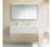 Burgbad Fiumo mobile con doppio lavabo, con armadietto a specchio, SFXW122F3959FOT2C0001G0223, Fiumo [Mobili da Bagno > Set Mobili da Bagno]
