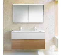 Burgbad Fiumo mobile con doppio lavabo, con armadietto a specchio, SFXW122F3960FOT2C0001G0223, Fiumo [Mobili da Bagno > Set Mobili da Bagno]