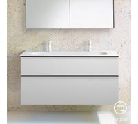 Burgbad Fiumo mobile con lavabo doppio, 2 scomparti estraibili, SFXM122F3956C0001G0200, Fiumo [Mobili da Bagno > Mobili con Doppio Lavabo]