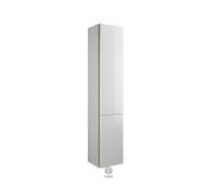 burgbad Iveo Armoire hautt HSIE035, charnière à gauche, 2 portes, largeur : 350mm, HSIE035LF2835G0198, HSIE035LF2835G0198, Colorazione: Rovere Decor Merino / Rovere Decor Merino, manico verticale Oro