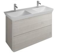 burgbad Iveo lavabo en fonte minérale avec meuble sous-lavabo, largeur : 1200mm, SFEO120F2835G0161, SFEO120F2835G0161, Colorazione: Rovere Decor Merino / Rovere Decor Merino, impugnatura verticale Bia