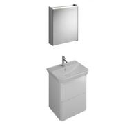 burgbad Iveo set lavabo en céramique avec meuble sous-lavabo, version droite, largeur : 650mm, SFHJ065RF2835G0198, SFHJ065RF2835G0198, Colorazione: Rovere Decor Merino / Rovere Decor Merino, manico ve