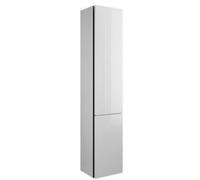 burgbad Junit Armoire hautt HSIE035, charnière à gauche, 2 portes, largeur : 350mm, HSIE035LF3148G0175, HSIE035LF3148G0175, Colorazione: Bianco Lucido Alto Lucido / Bianco Lucido
