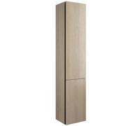 burgbad Junit Armoire hautt HSIF035, charnière à gauche, 2 portes et tiroir à l'anglaise, largeur : 350mm, HSIF035LF3150G0175, HSIF035LF3150G0175, Colorazione: Rovere Decor Cashmere / Rovere Decor Cas