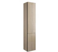 burgbad Junit Armoire hautt HSIG035, charnières à gauche, 1 porte, 1 compartiment à linge, largeur : 350mm, HSIG035LF3150G0175, HSIG035LF3150G0175, Colorazione: Rovere Decor Cashmere / Rovere Decor Ca
