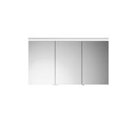 burgbad Lin20 armoire de toilette avec éclairage LED et éclairage LED du lavabo, 3 portes, porte du milieu butée à droite, 1200x700x170mm, SPQL120LF5381, SPQL120LF5381, Colorazione: Grigio scuro opaco
