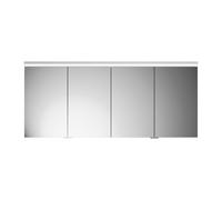 burgbad Lin20 Armoire de toilette avec éclairage LED et éclairage LED du lavabo, 4 portes, 1600x700x170mm, SPQL160F5359, SPQL160F5359, Colorazione: Ruggine del decoro di quercia