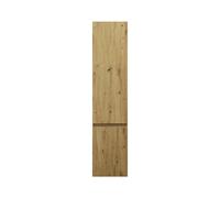 burgbad Lin20 Armoire haute murale avec 2 portes, y compris tablettes angulaires, charnières à droite, 400x245x1760mm, HSPF040RF5353, HSPF040RF5353, Colorazione: Arredamento urbano in quercia