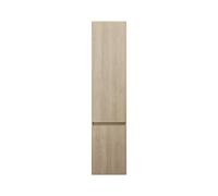 burgbad Lin20 Armoire haute murale avec 2 portes, y compris tablettes angulaires, charnières à droite, 400x245x1760mm, HSPF040RF5355, HSPF040RF5355, Colorazione: Decorazione in quercia Cashmere