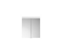 burgbad Lin20 Armoires de toilette avec éclairage LED, 2 portes, 600x700x170mm, SPQK060F5357, SPQK060F5357, Colorazione: Esche Dekor Cappuccino