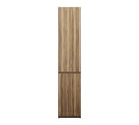 burgbad Lin20 Armoires hautes au sol avec 2 portes, 2 tablettes angulaires, charnières à gauche, 400x245x2000mm, HSPM040LF5357, HSPM040LF5357, Colorazione: Esche Dekor Cappuccino