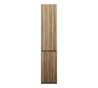 burgbad Lin20 Armoires hautes au sol avec 2 portes, 2 tablettes angulaires, charnières à gauche, 400x345x2000mm, HSPL040LF5357, HSPL040LF5357, Colorazione: Esche Dekor Cappuccino