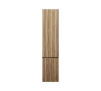 burgbad Lin20 Armoires hautes suspendues avec 1 porte, panier à linge inclus, charnières à droite, 400x345x1760mm, HSPG040RF5357, HSPG040RF5357, Colorazione: Esche Dekor Cappuccino