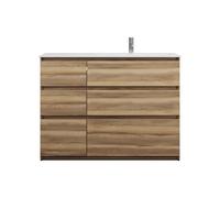 burgbad Lin20 lavabo en fonte minérale blanc brillant aligné à droite inclus meuble sous-lavabo 6 tiroirs 2 tailles différentes, 1220x495x902mm, SGIK122RF5357C0001, SGIK122RF5357C0001, Colorazione: Es