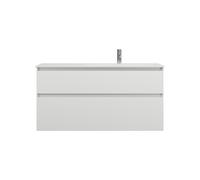 burgbad Lin20 lavabo en fonte minérale blanc brillant aligné à droite inclus meuble souslavabo, 2 tiroirs, 1220x495x612mm, SGHX122RF5351C0001, SGHX122RF5351C0001, Colorazione: Bianco opaco con bordo l