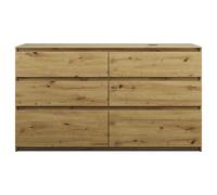 burgbad Lin20 meuble sous-lavabo avec plan de toilette, découpe de la cuve à droite, 6 tiroirs, 1602x552x900mm, SGRB160RF5353, SGRB160RF5353, Colorazione: Arredamento urbano in quercia