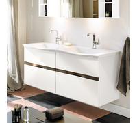 Burgbad Orell mobile con lavabo doppio, 4 scomparti estraibili, SETJ143F1690C0001, Orell [Mobili da Bagno > Mobili con Doppio Lavabo]