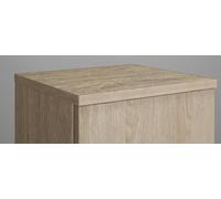 burgbad Plaque de recouvrement pour armoire mi-hauteur, même finition que la façade, APCU035F2747, APCU035F2747, Colorazione: Rovere Decor Cashmere / Rovere Decor Cashmere Decor Cashmere