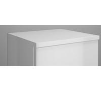 burgbad Plaque de recouvrement pour armoire mi-hauteur, même finition que la façade, APCU035F2833, APCU035F2833, Colorazione: Bianco High Gloss / Melamina Bianco