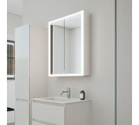 Burgbad RL20 armadietto a specchio, 2 ante con apertura in vetro trasparente, SPVM060F6947G0290, RL20 [Armadietti a Specchio > Armadietti a Specchio]