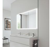 Burgbad RL20 armadietto a specchio, 3 ante con apertura in vetro trasparente, SPVN120RF6947G0290, RL20 [Armadietti a Specchio > Armadietti a Specchio]