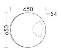 burgbad Sinea Miroir de salle de bains d'invité éclairé, lumière droite, largeur 650 mm, LS0651RK0060, LS0651RK0060, Corpo: Arredamento in ciliegio scuro