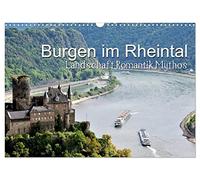 Burgen im Rheintal - Landschaft, Romantik, legend (Wandkalender 2026 DIN A3 quer), CALVENDO Monatskalender: Landschaft und Romantik im Mittleren Oberrheintal
