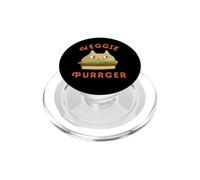 Burger Cat Veggie Purrger Vegano Vegetariano Dieta a base vegetale PopSockets PopGrip per MagSafe