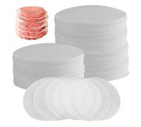 Burger Patty Paper, Patty Paper 500pcs Hamburger rotondo, hamburger rotondo da 5, 1 pollici, pergamena di cera non stick per cibo, forno, congelatore microonde