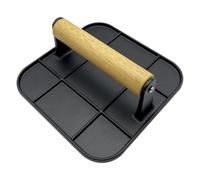 Burger Press, Burger Smasher, Burger Patty Maker 6.3 Inch, Griddle Press Round Flat Press With Anti Scalding, Anti-slip Handle Burger Press For Home Kitchen Outdoor BBQ