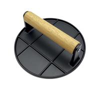 Burger Press - Grill Press | Burger Maker | 6.3 inch Cast Iron Grill Press for Burgers Burger Press with Adjustable Pressure Burger Press with Non-Stick Surfacee Burger Press for Home & Outdoor