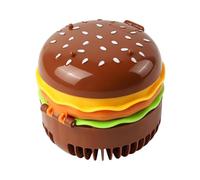 Burger Shaped Small Fan | Adjustable Rechargeable 3-Speed Appliance