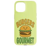Burgers Gourmet - umorismo culinario illustrazione gourmet Custodia per iPhone 15