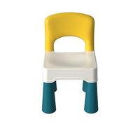 Burgkidz Sedia in Plastica per Blocchi da Costruzione per Bambini, Sedia Ergonomica Impara e Gioca Aggiornata con Schienale, Adatta per Bambini a Sedere, Colore Macron