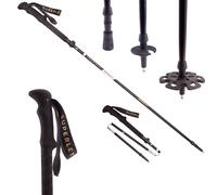 Burgos TX Elite, Bastoncini da trekking, 100% carbonio, pieghevoli, 100-130 cm