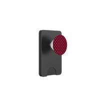 Burgundy and Pink Polka Dots Classic Polkadots Aesthetic PopSockets PopWallet per MagSafe
